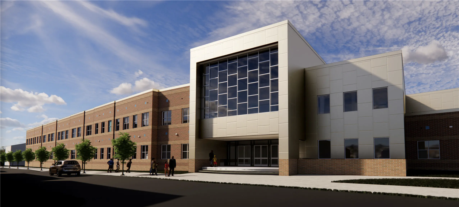 Rendering of the new school